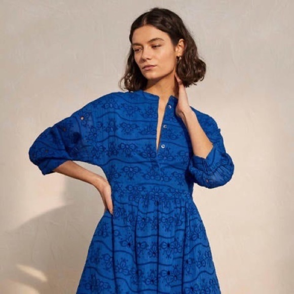 BODEN Broderie Cotton Dress - Picture 3 of 6